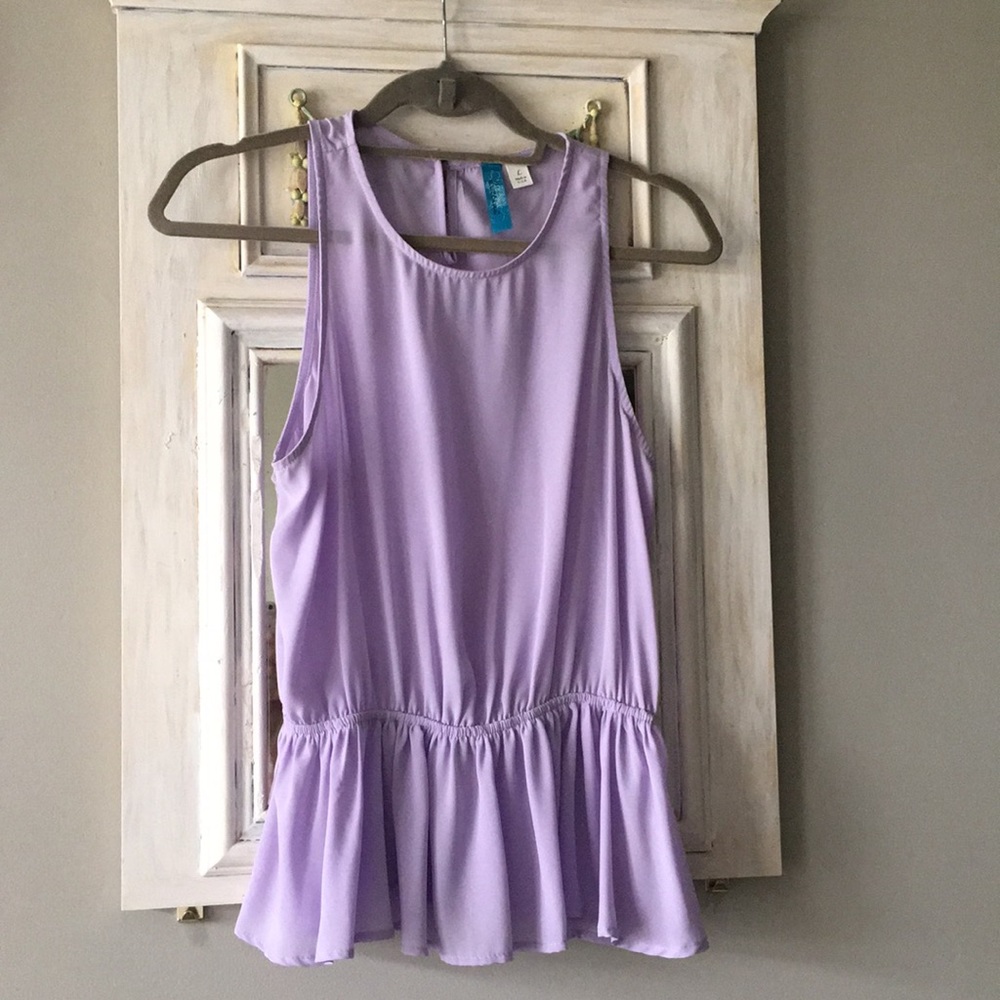 Lilac peplum top